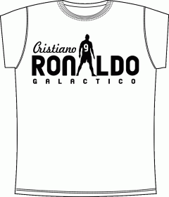 Прикольные футболки: Cristiano Ronaldo 1 White